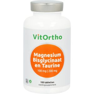Magnesium Bisglycinaat 100 mg en Taurine 200 mg